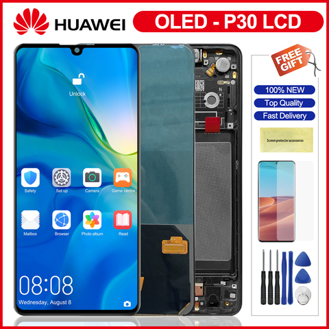 Pantalla LCD OLED P30 para Huawei P30, montaje de digitalizador con Panel de marco, repuesto para Huawei P30 ► Foto 1/6