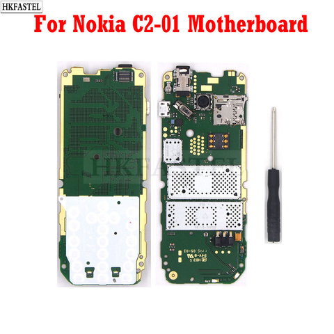 Placa base para Nokia C2-01, reemplazo de placa base de teléfono móvil con idioma inglés, ruso, hebreo, árabe, herramienta gratuita ► Foto 1/6