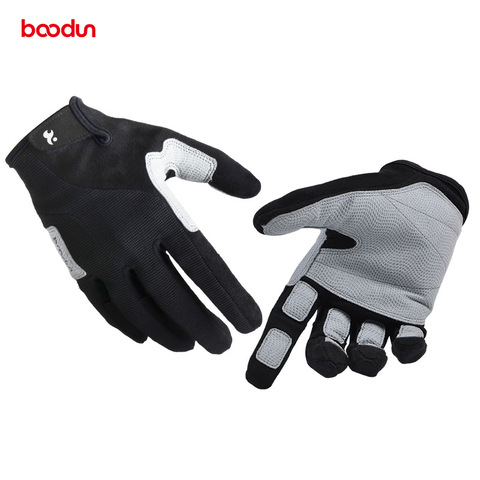 BOODUN-guantes de senderismo de dedo completo para hombre y mujer, resistentes al desgaste, transpirables, para deportes al aire libre, escalada en roca ► Foto 1/6