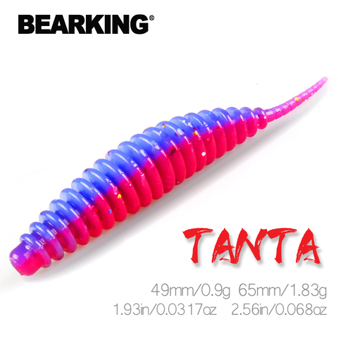 BEARKING-señuelo suave de pesca, Tanta, 49mm, 65mm, señuelo para Sábalo, cebos de silicona, Wobblers Swimbait, Artificial, leurre souple ► Foto 1/6