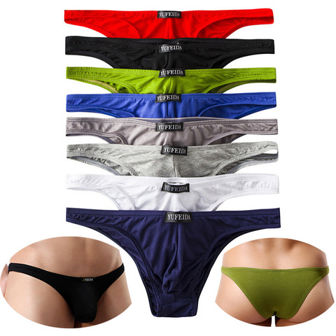 8 uds/6 uds/4 Uds Sexy para Hombre Ropa interior hombres ropa interior de Braguita de Bikini sin costuras de Modal de baja altura calzoncillos bulto bolsa suspensorios ► Foto 1/6