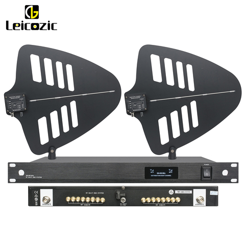 Leicozic-sistema de distribución de antena de 8 canales, receptor de 8 juegos, antena direccional activa de 500-950Mhz para micrófono Inalámbrico uhf ► Foto 1/6