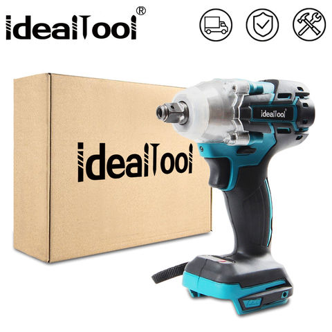 IDEALTOOL-llave de impacto eléctrica sin escobillas, destornillador inalámbrico para batería de litio Makita de 18V ► Foto 1/6