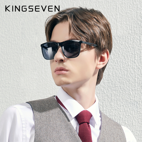 KINGSEVEN-gafas De Sol polarizadas para hombre y mujer, lentes De Sol cuadradas De aluminio con montura TR90, UV400, 2022 BOUTIQUE ► Foto 1/1