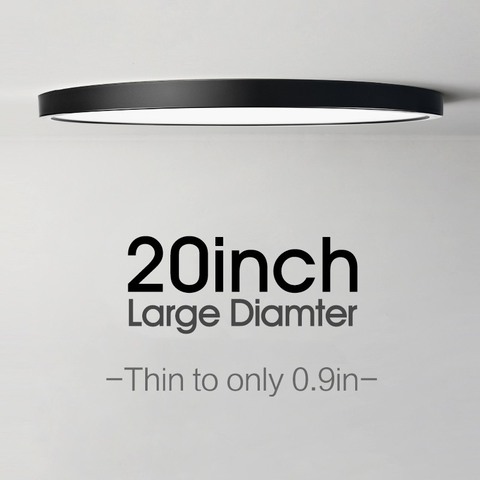 20 pulgadas gran techo lámparas de techo Led lámparas de habitación accesorio de iluminación ultrafino llevó la luz de techo para la sala de cocina ► Foto 1/6