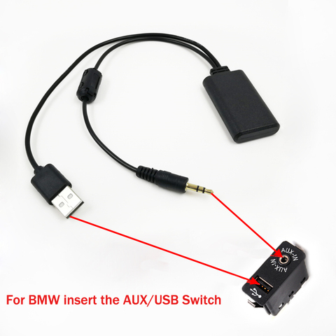 Biurlink-receptor Bluetooth inalámbrico Universal para coche, adaptador de Audio y reproductor de música para BMW, USB 2022 MM, Aux Media, Bluetooth 3,5 ► Foto 1/6