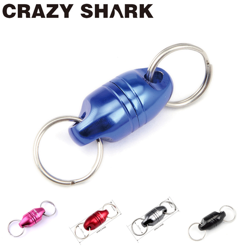 CrazyShark magnético neto liberación de carcasa de aluminio para volar herramientas de pesca Pesca titular imán fuerte max 7 7lb/3,5 kg Accesorios ► Foto 1/6