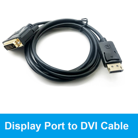 Displayport a DVI D Cable activo 1080P puerto de visualización macho a macho DP a DVI24 + 1 Adaptador convertidor de enlace Dual para ordenador 1,8 M ► Foto 1/6