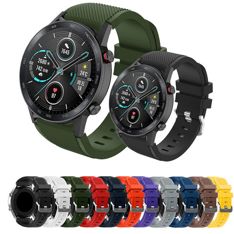 Correa de silicona para reloj Honor magic 2 GT GT2 GT 2, 46mm, ver bandas de reemplazo, Accesorios inteligentes ► Foto 1/6