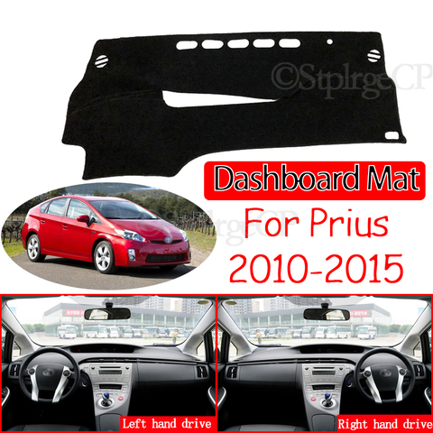 Alfombrilla antideslizante para Toyota Prius 30 2010 ~ 2015, almohadilla de la cubierta del tablero, alfombra parasol, accesorios para coche Dashmat XW30 2011 2012 2013 2014 ► Foto 1/6