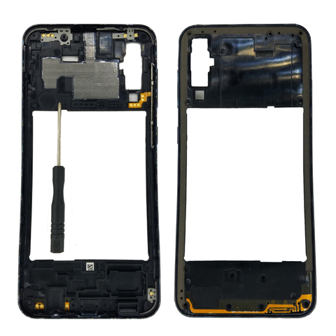 Para Samsung Galaxy A50 A505 A505F A505FN A505FM A505GN teléfono nueva carcasa lateral marco central chasis con botones + herramientas ► Foto 1/1