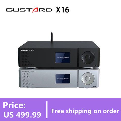 GUSTARD DAC-X16 Bluetooth5.0 decodificador Dual ES9068AS nativo equilibrado DAC decodificación completa DSD512 XU216 USB IIS X16 ► Foto 1/6