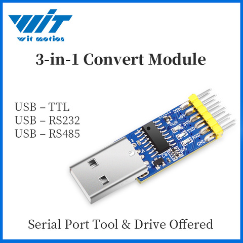 WitMotion-módulo interfaz multifunción USB a TTL RS485 RS232, convertidor de serie de entrada de 3,3 v y 5v ► Foto 1/6