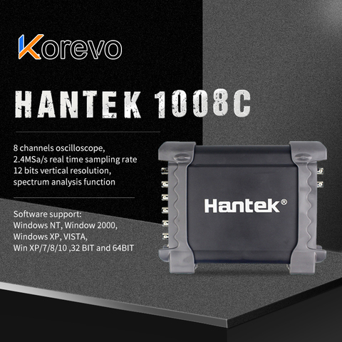 Osciloscopio Hantek 1008C Osciloscopio USB portátil 8 canales generador de programa Osciloscopio automotriz PC Osciloscopio ► Foto 1/6
