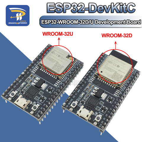 Placa base de ESP32-DevKitC, placa de desarrollo ESP32, ESP32-WROOM-32D ESP32-WROOM-32U WIFI + Bluetooth IoT NodeMCU-32S ► Foto 1/6