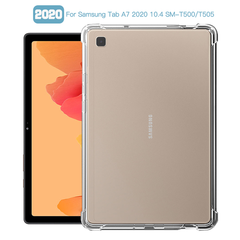 Funda a prueba de golpes para Samsung Galaxy Tab A7, cubierta transparente de silicona TPU de 10,4 pulgadas, 2022 pulgadas, 10,4 SM-T500, SM-T505 ► Foto 1/6