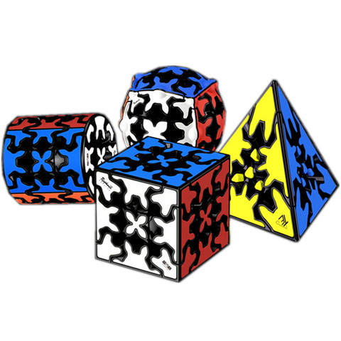Qiyi-cubo de engranaje para niños, Cubo de engranaje 3x3x3, cilindro de pirámide, esferas de velocidad, juguete educativo ► Foto 1/6