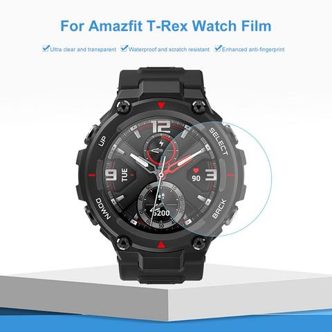 Protector de pantalla HD para reloj Amazfit T-REX, película protectora completa de hidrogel TPU Nano, membrana suave, 2 uds. ► Foto 1/6