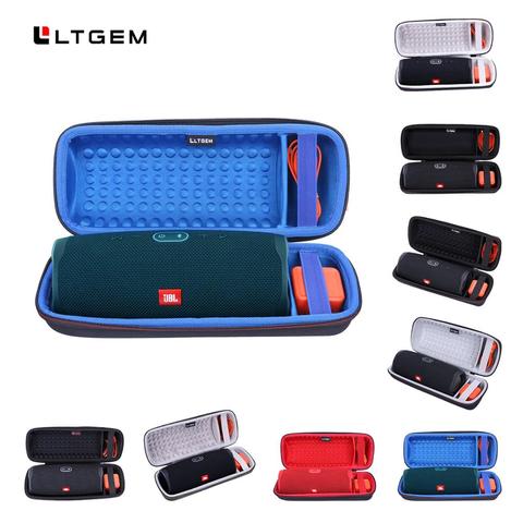 LTGEM-funda de viaje dura para JBL Charge 4, Altavoz Bluetooth inalámbrico portátil, impermeable, color negro Se ajusta al Cable USB y al cargador ► Foto 1/6