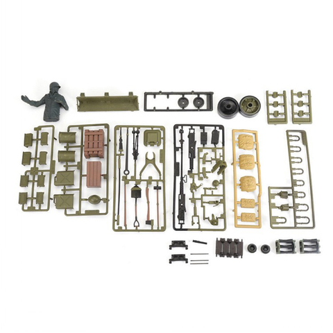 FBIL-para 1/16 Henglong Tank 3898-1 USA Sherman M4A3 RC tanque plástico soldado accesorios bolsa ► Foto 1/6