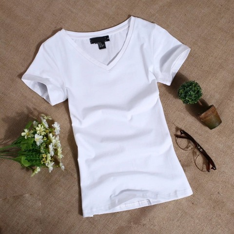 MRMT 2022 Camiseta de manga corta de mujer delgada de Color sólido Simple puro camiseta de mujer para mujer T camisas ► Foto 1/4