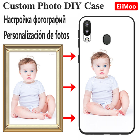 EiiMoo-funda de teléfono con foto personalizada para Huawei, carcasa para P30, P40, P20 Pro, P10, P9, P8 Lite, 2017 P Smart, 2022, Z Plus, 2022, logotipo con nombre personalizado ► Foto 1/6