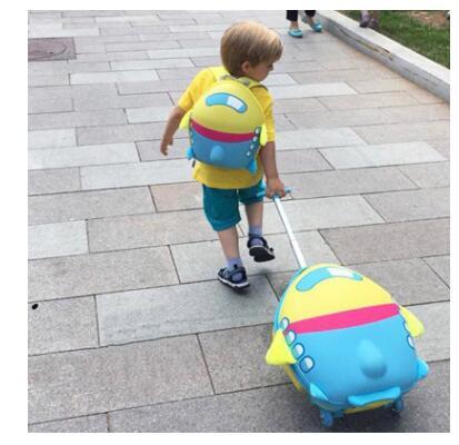 Maleta con ruedas para niñas de dibujos animados maleta para los niños de viaje maleta de equipaje rodante maleta mochila ► Foto 1/6