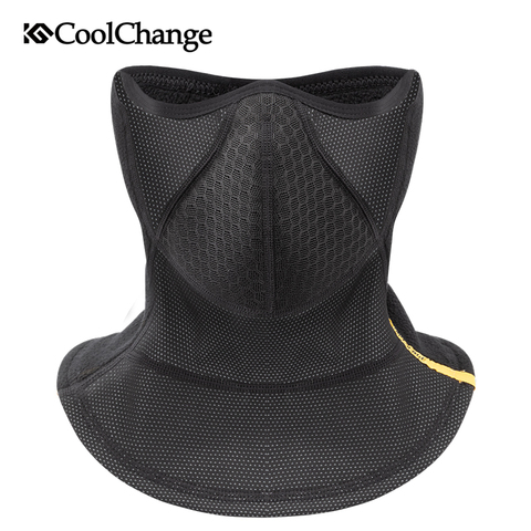 CoolChange-mascarilla de ciclismo a prueba de viento, máscara elástica de media cara para bicicleta, calentador de cuello, protección de orejas, para ciclismo, esquí y correr, Invierno ► Foto 1/6