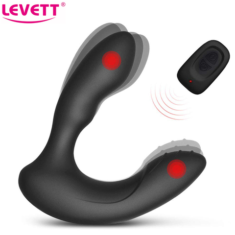 LEVETT hombre vibrador masajeador de próstata hombre vibrador Buttplug adultos eroticos sexo juguetes para hombres remoto inalámbrico culo Anal ► Foto 1/6