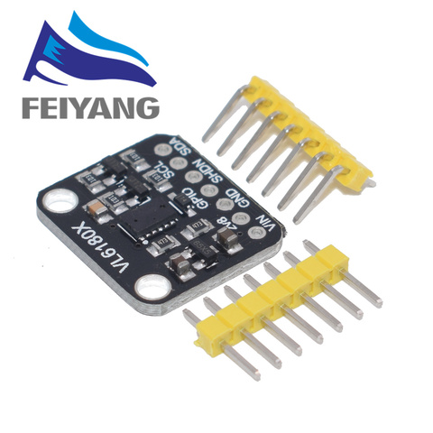 Módulo de Sensor de rango óptico VL6180 VL6180X, para interfaz Arduino I2C, 3,3 V, 5V, reconocimiento de gestos, 1 Uds. ► Foto 1/2