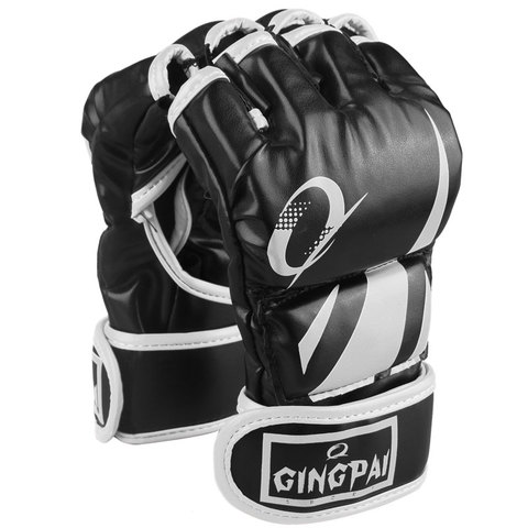 Guantes profesionales de microfibra para hombre y adulto, manoplas de combate Sanda, entrenamiento, equipo de arena, par ► Foto 1/1