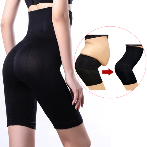 Mujer de cintura alta sin costuras Body Shaper Briefs Control de