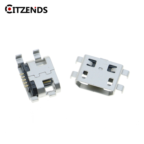 10 unids/lote Micro USB 5pin tipo B 0,8mm lado conector hembra para móvil Mini USB Jack conector de enchufe de carga de cuatro pies macho ► Foto 1/1