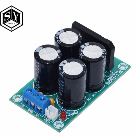 Lo genial que PW28 Doble potencia filtro placa amplificadora de potencia rectificador de alta corriente 25A de puente no reglamentada Placa de alimentación DIY ► Foto 1/6