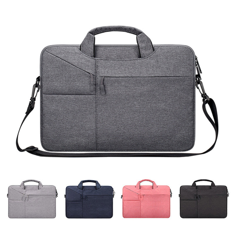 Bolsa impermeable para ordenador portátil de 12, 13, 14, 15,6 y 16 pulgadas, funda para portátil, funda para Macbook Air Pro, bolso de hombro, maletín para hombre ► Foto 1/6