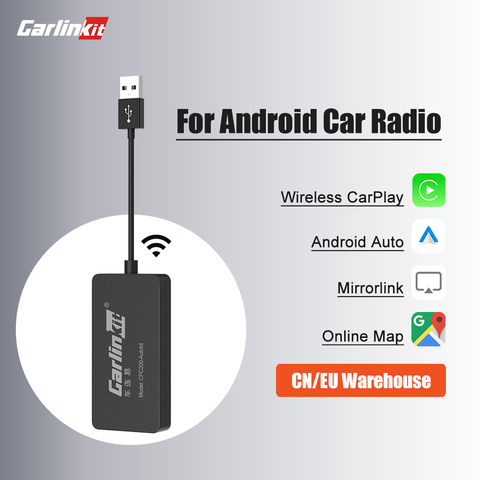 LoadKey & Carlinkit adaptador inalámbrico CarPlay, llave electrónica automática Android para modificar pantalla Android, Ariplay, Smart Link, IOS14 ► Foto 1/6