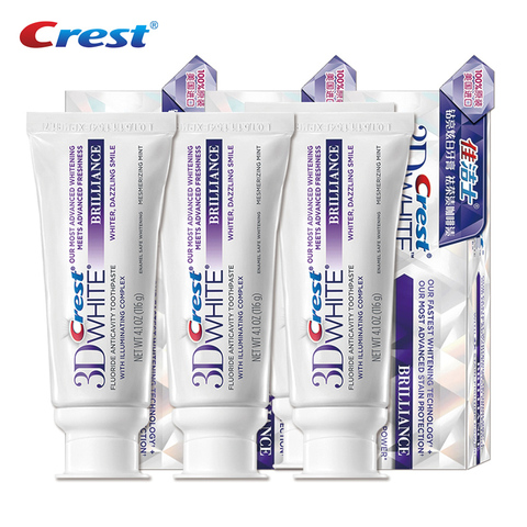 Crest-pasta dental para blanquear los dientes, pasta de dientes para blanquear los dientes, complejo avanzado de fluoruro Anticavity, higiene bucal ► Foto 1/6