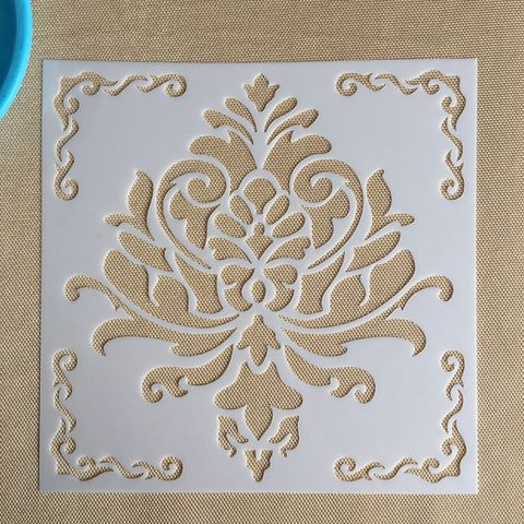 Mandala-Plantilla de dibujo para decoración del hogar, molde DIY de 15x15cm, plantilla de corte láser para pared, pintura de azulejos, plantilla ► Foto 1/5