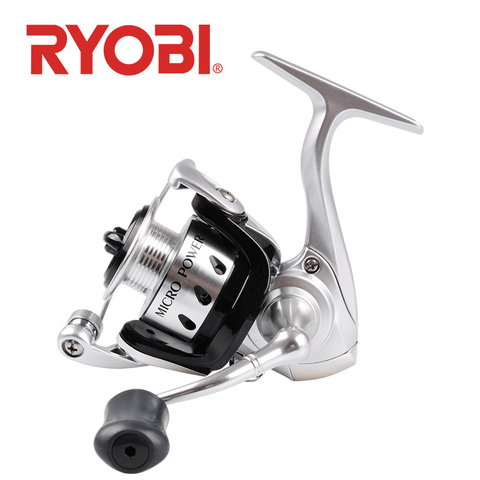 RYOBI-Carretes de pesca giratorios, MICRO alimentador 500/800, 3 + 1BB, equipo de pesca de carpa, Ratio5.2:1, máximo Drag3kg, mango de metal autosujeción ► Foto 1/6