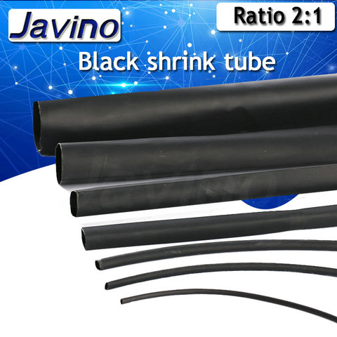 Negro 1mm 1,5mm 2mm 2,5mm 3mm 3,5mm 4mm 5mm 6mm Tubo aislante termoencogible ► Foto 1/3