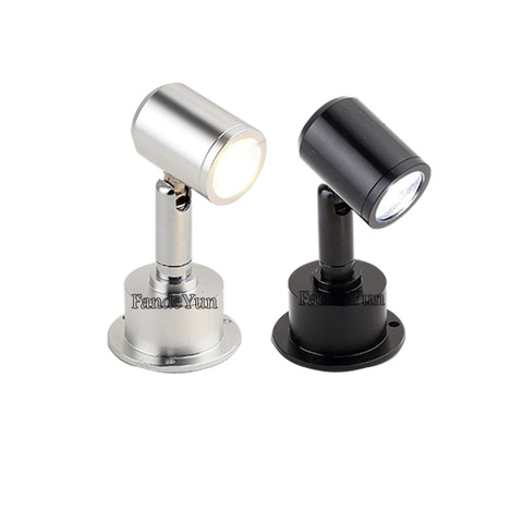 Mini luces LED empotradas regulables, 1W, 3W, AC85-265V, pantalla de joyería, lámpara de techo empotrada, Blanco/Negro/plata, DC12V ► Foto 1/6