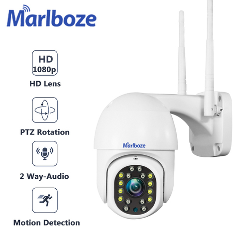 Marlboze1080P-cámara IP para exteriores wifi, PTZ, domo de velocidad de 2MP, cámara ip de seguridad para exteriores, impermeable, cctv, camhi pro App ► Foto 1/6