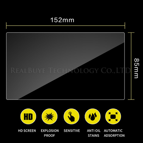 Vidrio templado para GPS para coche de navegación Multimedia pantalla 152*85MM 152*91MM * 153*85MM 154*86MM 154*92MM 155*81MM 155*91MM * 165*99MM ► Foto 1/4