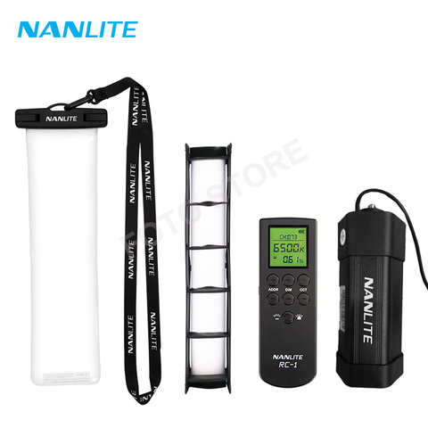 Nanlite-Accesorios de luz pavalube II 6C, bolsa de huevos a prueba de agua, softbox, rejilla, control remoto, trípode, fuente de alimentación ► Foto 1/5