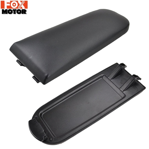 Para VW Jetta Golf 4 MK4 Bora Passat B5 Beetle Polo 6R 9N 9N3 centro de la consola brazo resto tapa PU de cuero reposabrazos Cover Latch ► Foto 1/6