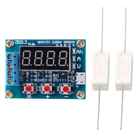 Probador de batería ZB2L3, pantalla Digital LED 18650, suministro de batería de litio, resistencia de prueba, capacidad de plomo-ácido ► Foto 1/6