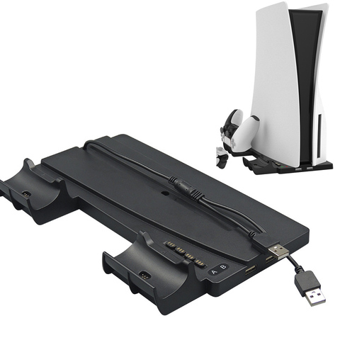 Estación de carga para SONY Playstation 5, accesorios digitales,  controlador Dual, soporte Vertical de refrigeración con ventilador de  refrigeración - AliExpress