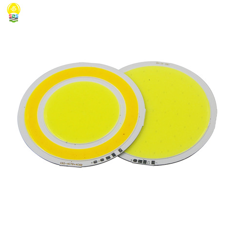 Chip de fuente de luz led cob para iluminación de bricolaje, Bombilla cob redonda de 12V de CC, doble color cálido y frío, 8W, novedad de 2022 ► Foto 1/6