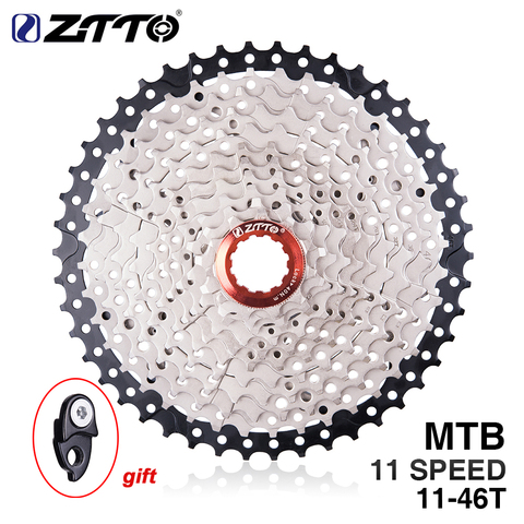 ZTTO-Piezas para bicicleta de montaña, Cassette 11-46T de 11 velocidades, rueda libre 11v k7 11s, corriente para piezas M9000 XT SLX R gx x1 xo ► Foto 1/6