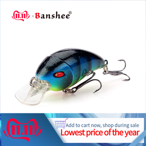 Banshee-señuelo pequeño de pesca, cebo de Crankbait de 47mm y 6g, Wobblers de Lucio para perca de curricán, cebo flotante de manivela poco profundo para trucha/lubina ► Foto 1/6